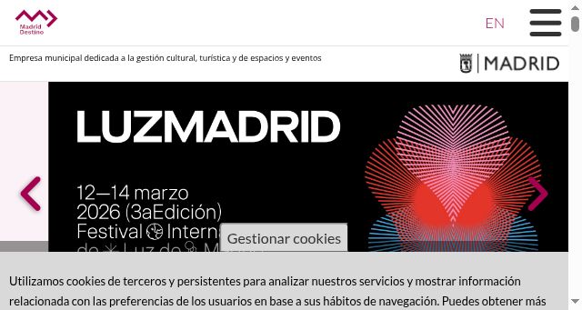 Screenshot of madrid-destino.com
