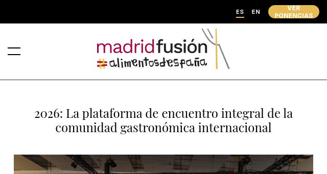 Screenshot of madridfusion.net