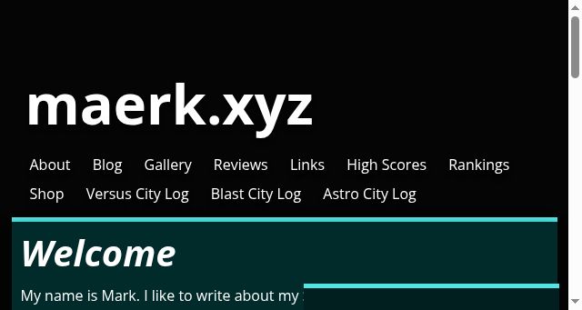 Screenshot of maerk.xyz