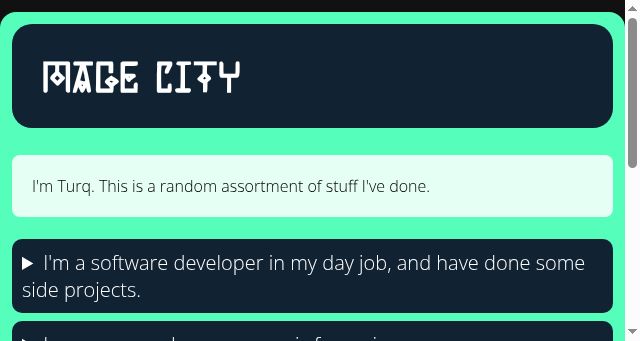 Screenshot of mage.city