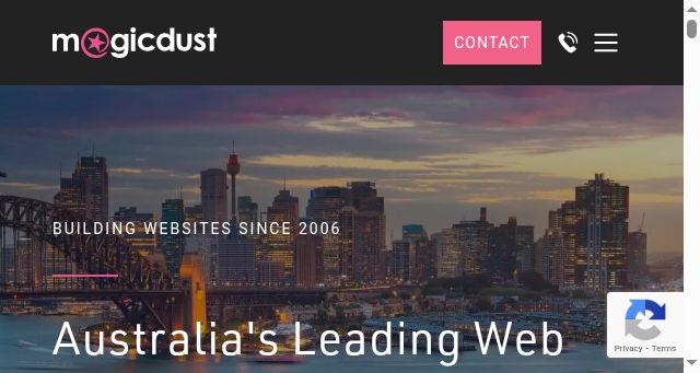 Screenshot of magicdust.com.au