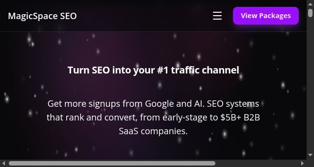 Screenshot of magicspace.agency