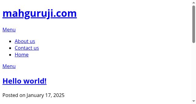 Screenshot of mahguruji.com