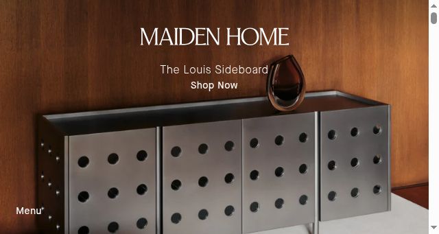 Screenshot of maidenhome.com