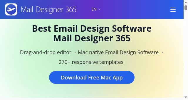 Screenshot of maildesigner365.com