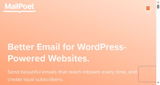 Screenshot of mailpoet.com