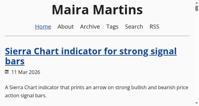 Screenshot of mairamartins.com