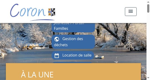 Screenshot of mairie-coron.fr