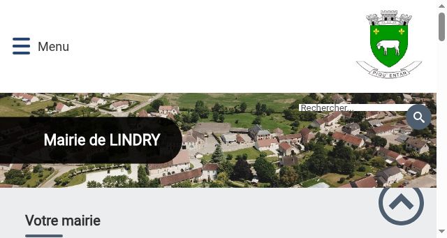 Screenshot of mairie-lindry.fr