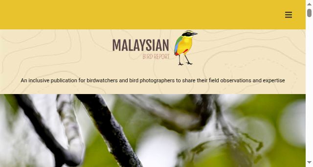 Screenshot of malaysianbird.report