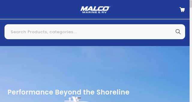 Screenshot of malcomarine.com