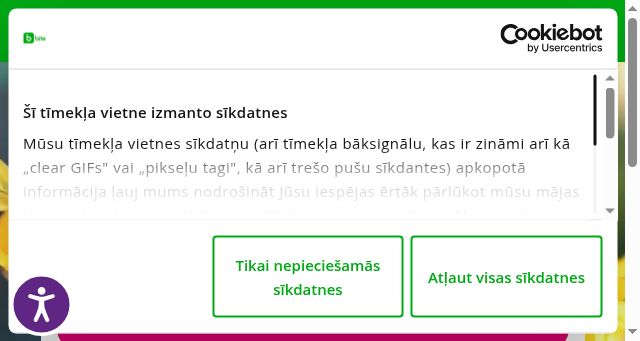 Screenshot of manabite.lv