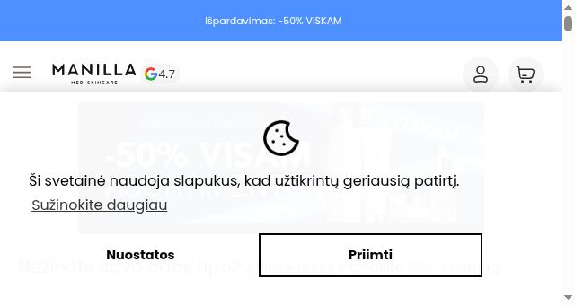 Screenshot of manilla.lt