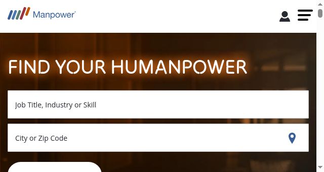 Screenshot of manpower.com