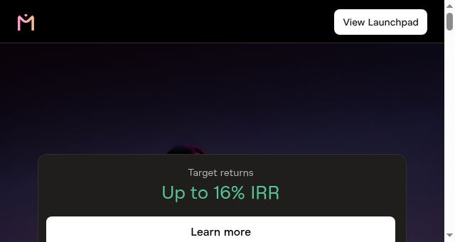 Screenshot of mantra.finance