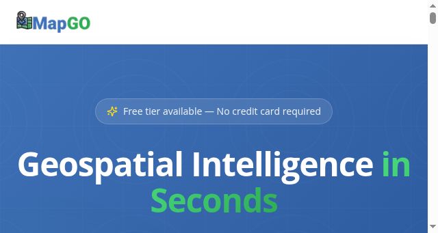 Screenshot of mapgo.io