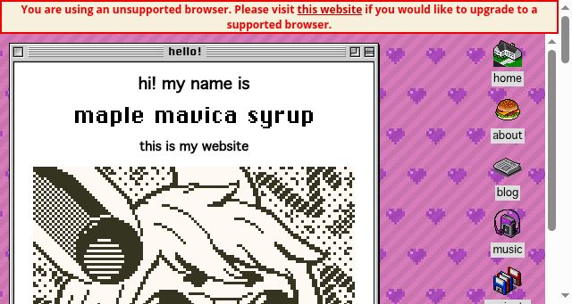 Screenshot of maple.pet