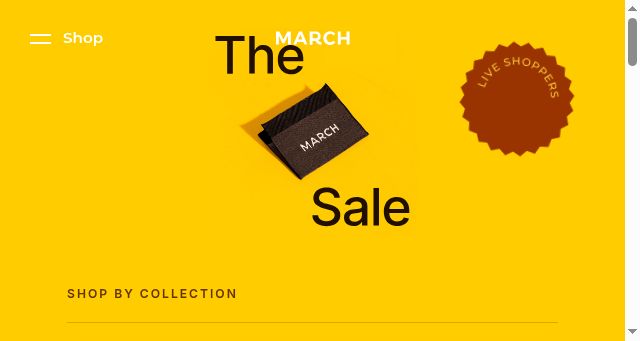 Screenshot of marchtee.com