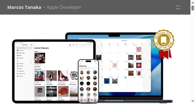 Screenshot of marcosatanaka.com