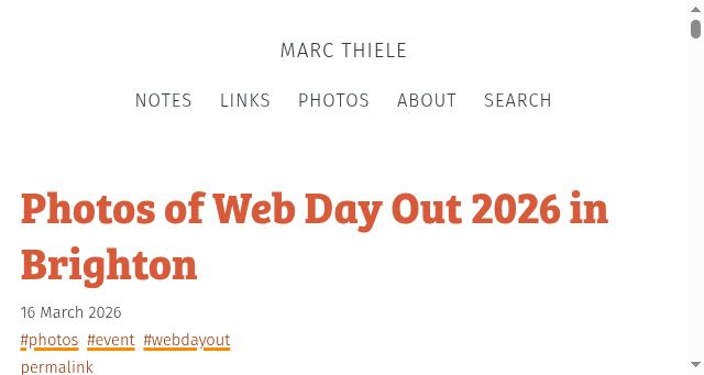 Screenshot of marcthiele.com