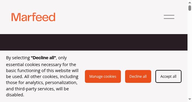 Screenshot of marfeed.com
