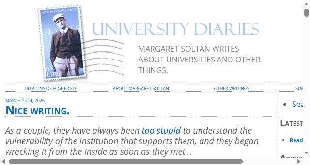 Screenshot of margaretsoltan.com