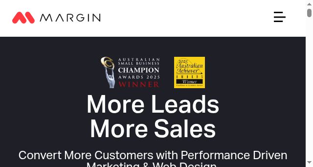 Screenshot of marginmedia.com.au