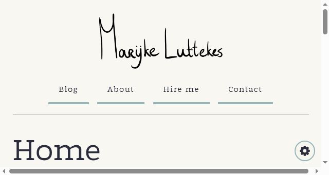 Screenshot of marijkeluttekes.dev