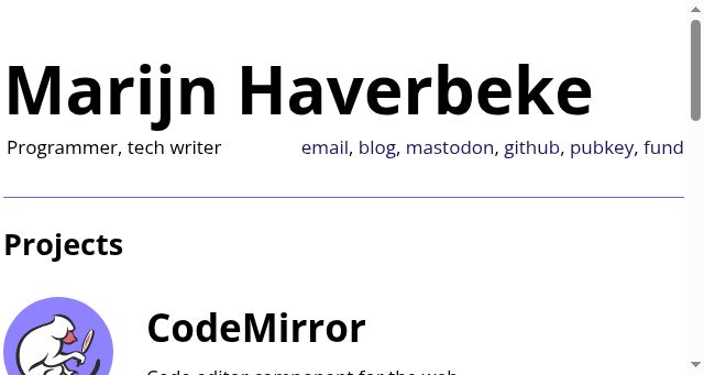 Screenshot of marijnhaverbeke.nl