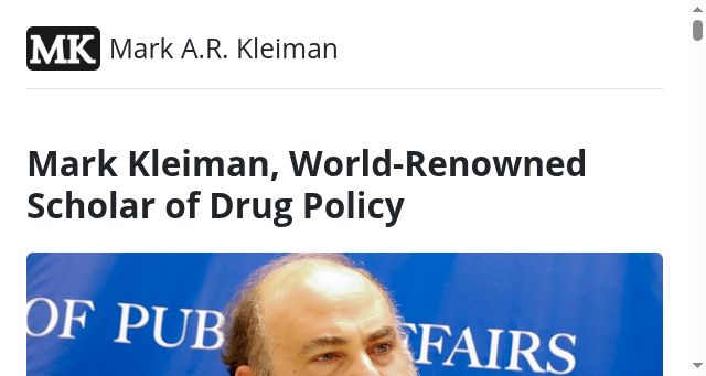 Screenshot of markarkleiman.com