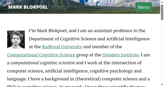 Screenshot of markblokpoel.com