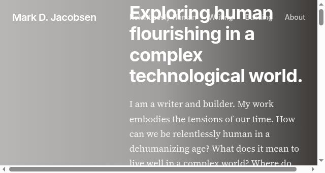 Screenshot of markdjacobsen.com