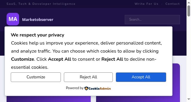 Screenshot of marketobserver.co.uk