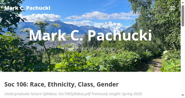 Screenshot of markpachucki.com