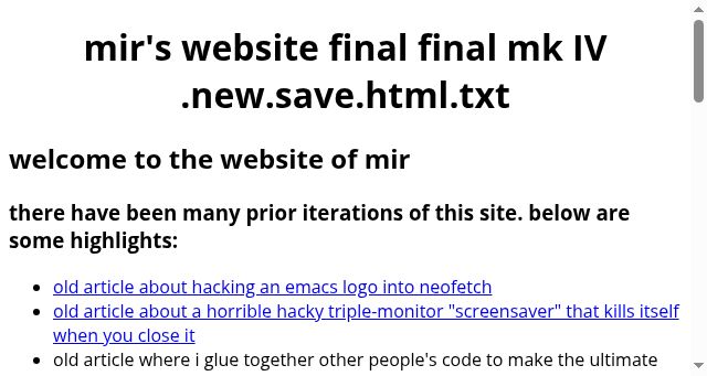 Screenshot of marq42.xyz