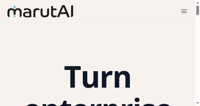 Screenshot of marut.ai