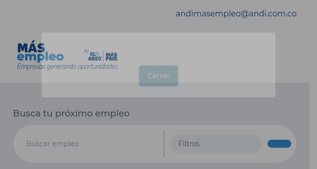 Screenshot of masempleoandi.com.co