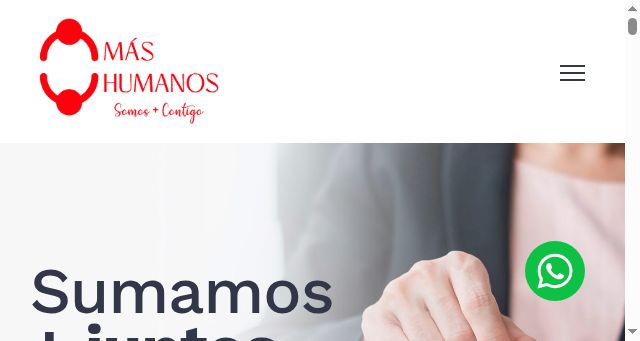 Screenshot of mashumanos.es