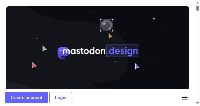 Screenshot of mastodon.design