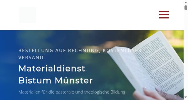 Screenshot of materialdienst-bistum-muenster.de
