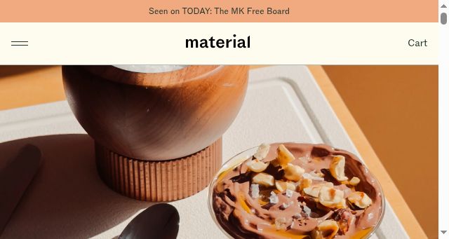 Screenshot of materialkitchen.com