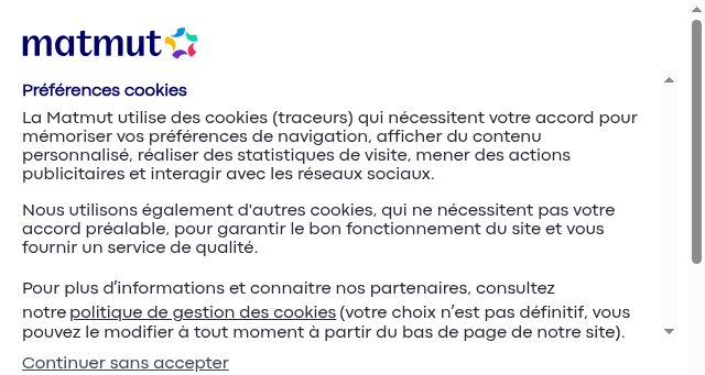 Screenshot of matmut.fr