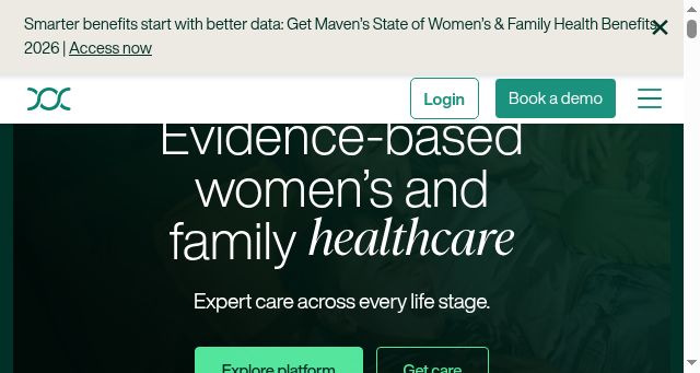 Screenshot of mavenclinic.com
