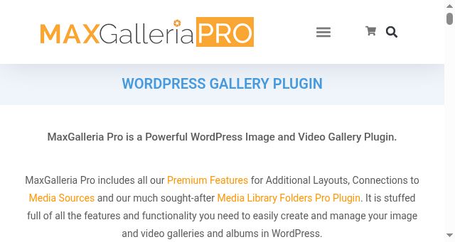 Screenshot of maxgalleria.com