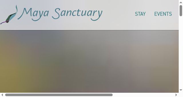Screenshot of mayasanctuary.com