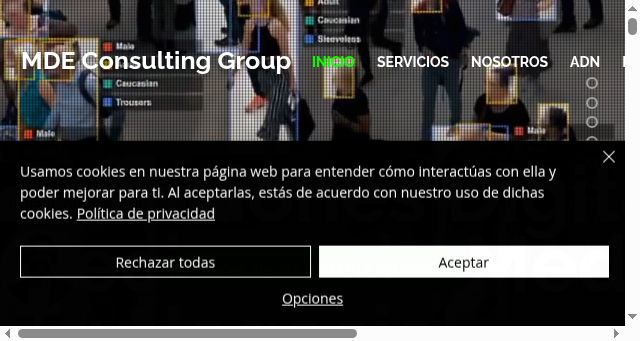 Screenshot of mde.com.co