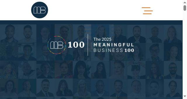 Screenshot of meaningful.business