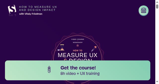 Screenshot of measure-ux.com