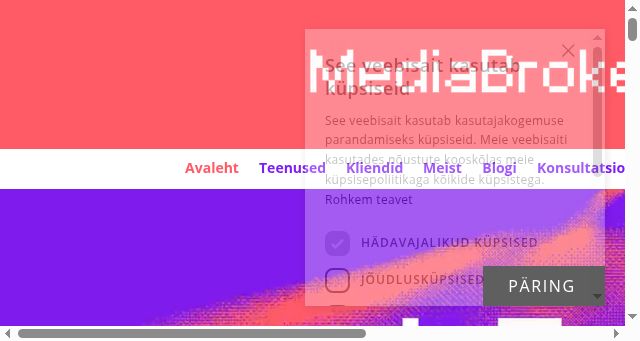 Screenshot of mediabroker.ee
