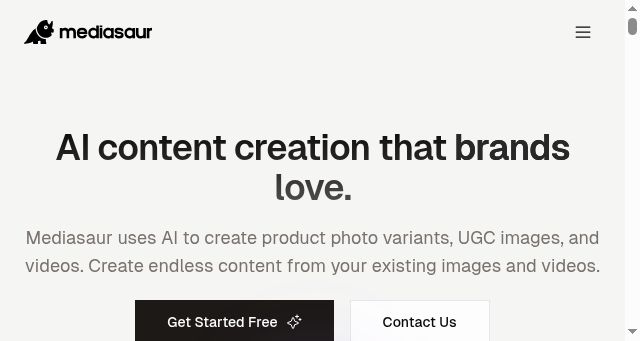 Screenshot of mediasaur.com